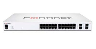 FortiSwitch-124F-FPOE L2+ managed POE switch with 24GE + 4SFP+, 24port POE with max 370W limit and smart fan temperature control