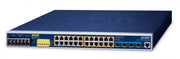 PLANET IGS-6325-24UP4X commutateur réseau Géré L3 Gigabit Ethernet (10/100/1000) Connexion Ethernet, supportant l'alimentation via ce port (PoE) 1U Bleu