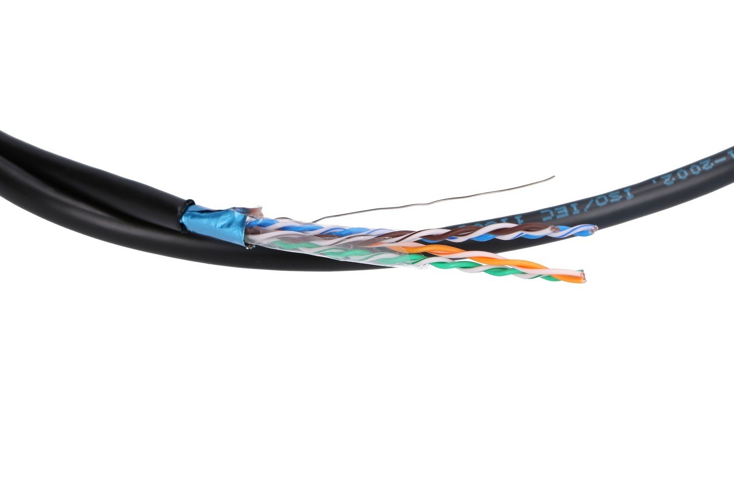 Extralink CAT5E FTP (F/UTP) V2 OUTDOOR TWISTED PAIR 305M - Kabel - Netzwerk câble de réseau Noir F/UTP (FTP) Rond