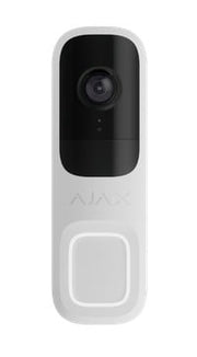 Ajax Systems 66390.125.WH1 Interphone Vidéo Sans Fil DoorBell avec IA, Capteur PIR et Contrôle par Application (blanc)