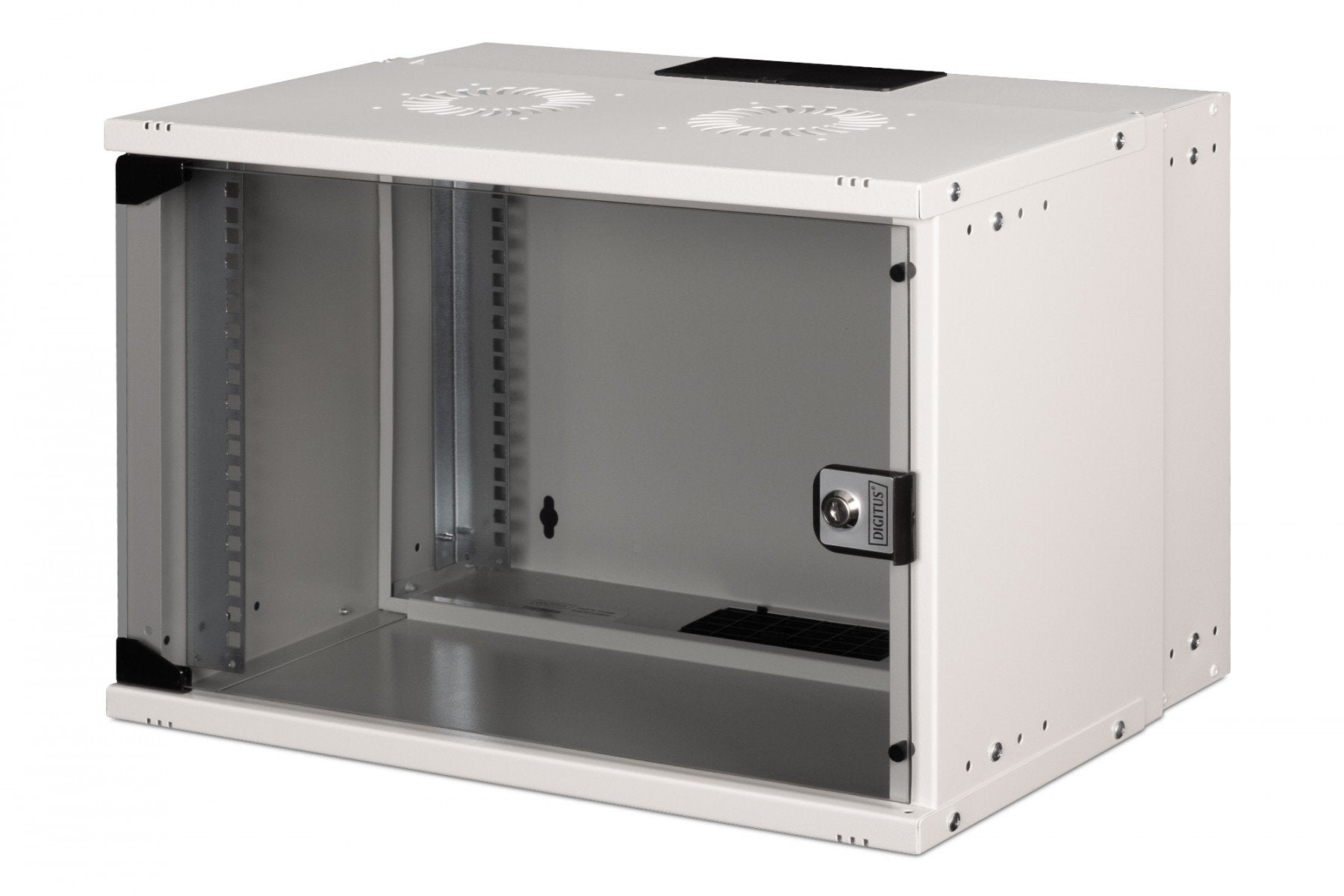 "Armoire réseau murale 19"" 7U, SOHO PRO 370 x 540 x 400 mm, porte en verre, gris, non assemblée, 60 kg"
