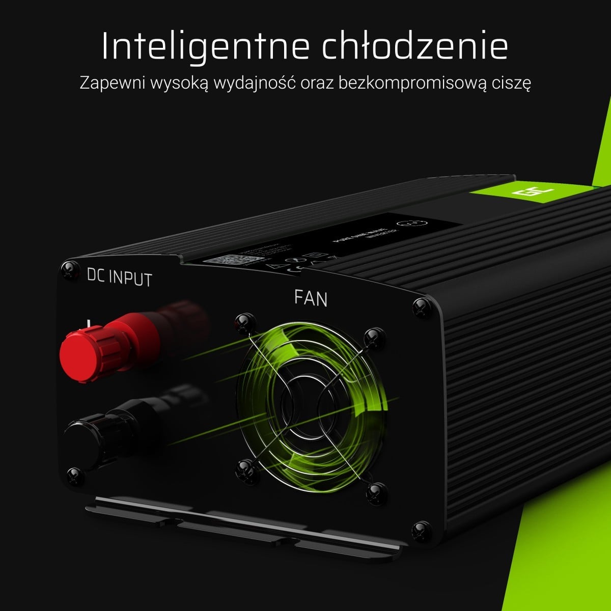 Green Cell INV02DE adaptateur de puissance & onduleur Auto 300 W Noir