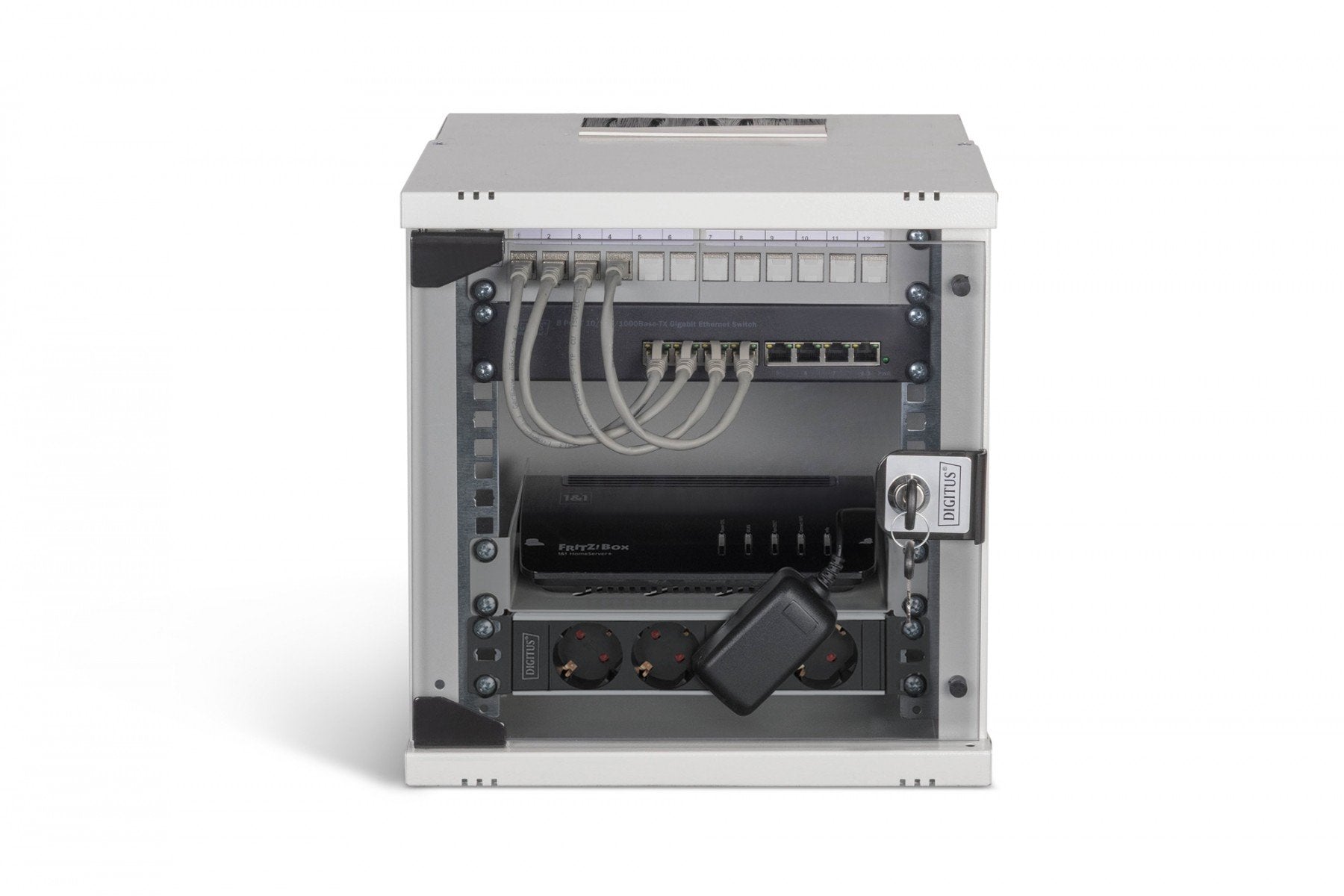"Digitus DN-49100-SET Ensemble réseau SOHO Pro, 254 mm (10"") - 6U, 315 x 300 mm (l x p)"