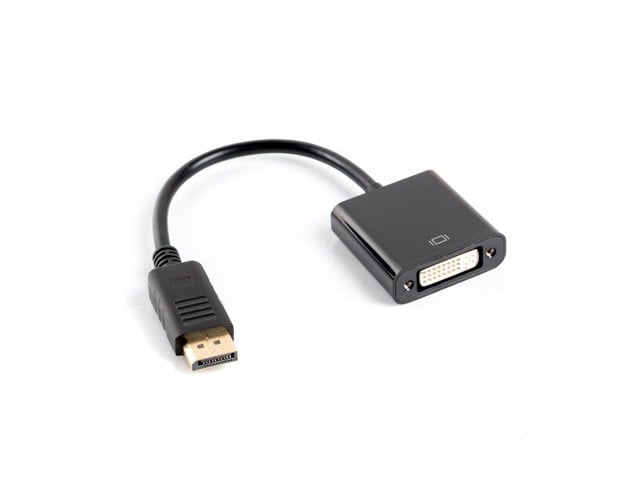 Lanberg AD-0007-BK câble vidéo et adaptateur 0,1 m DisplayPort DVI-D Noir