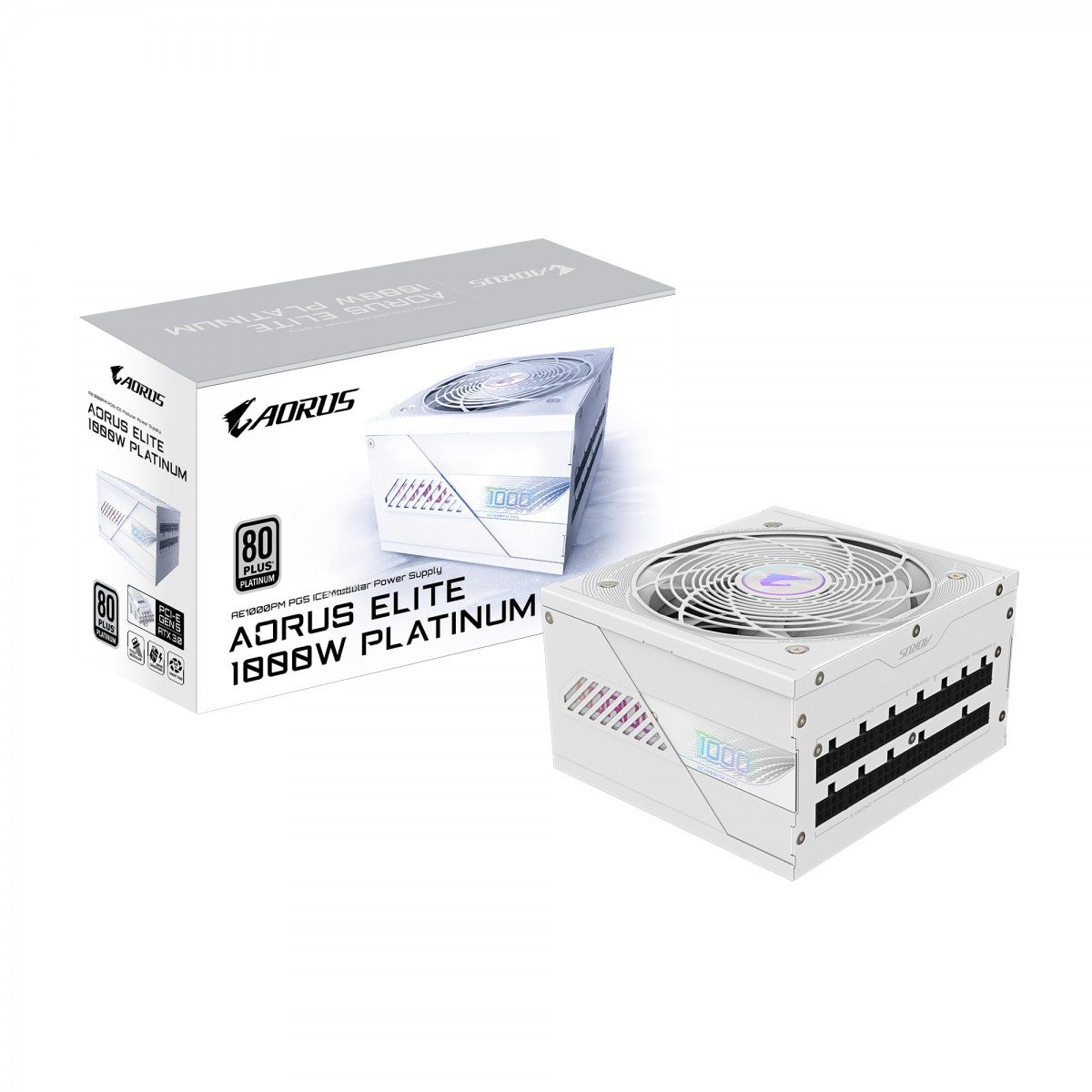 GIGABYTE AORUS ELITE P1000W ICE unité d'alimentation d'énergie 1000 W 20+4 pin ATX Blanc
