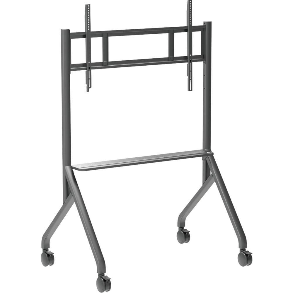 "Techly ICA-TR53MB Support TV mobile 55-86"" jusqu'a 80kg étagere AV réglable"