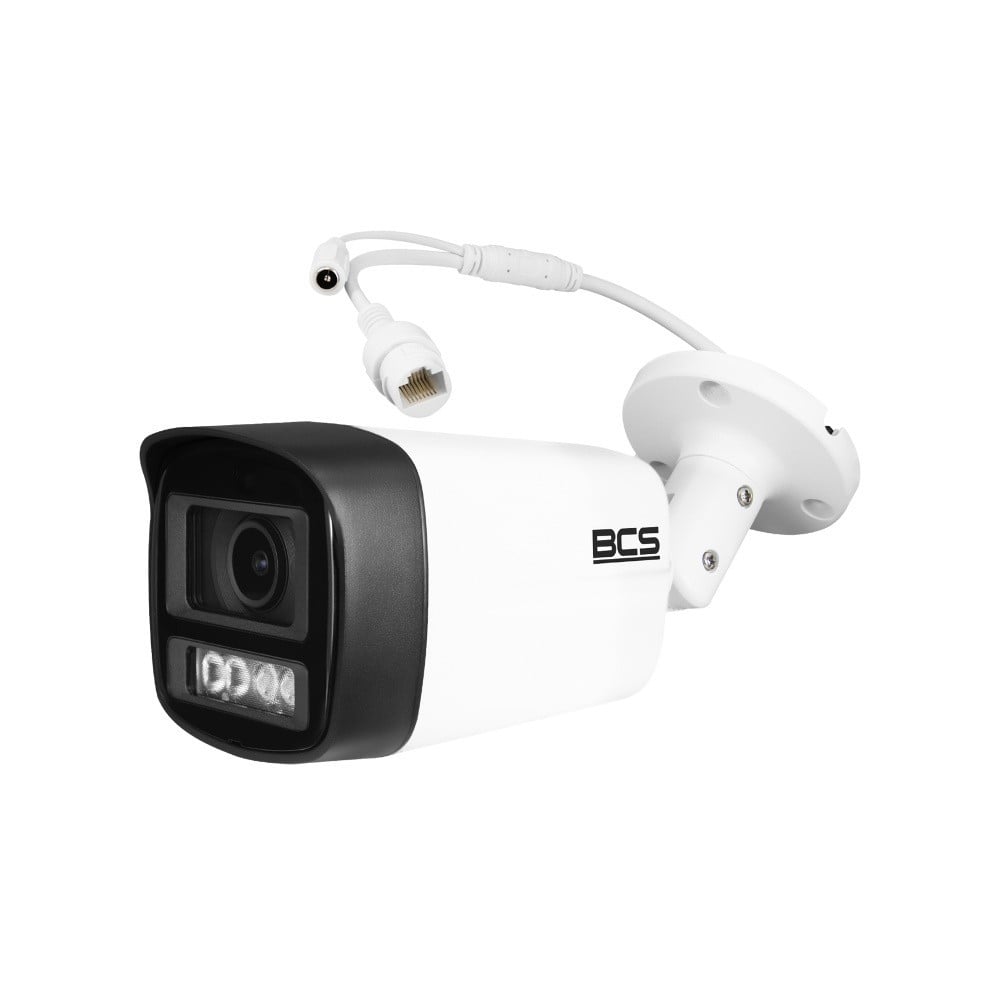 BCS BCS-L-TIP14FCL5-Ai1 Caméra tubulaire IP 4MP avec technologie NightColor 2.0 et microphone
