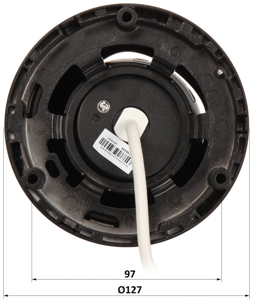 Hikvision DS-2CD2343G2-LI2U(2.8mm)(NOIR) Caméra réseau turret fixe 4 MP avec Acusense et éclairage hybride intelligent