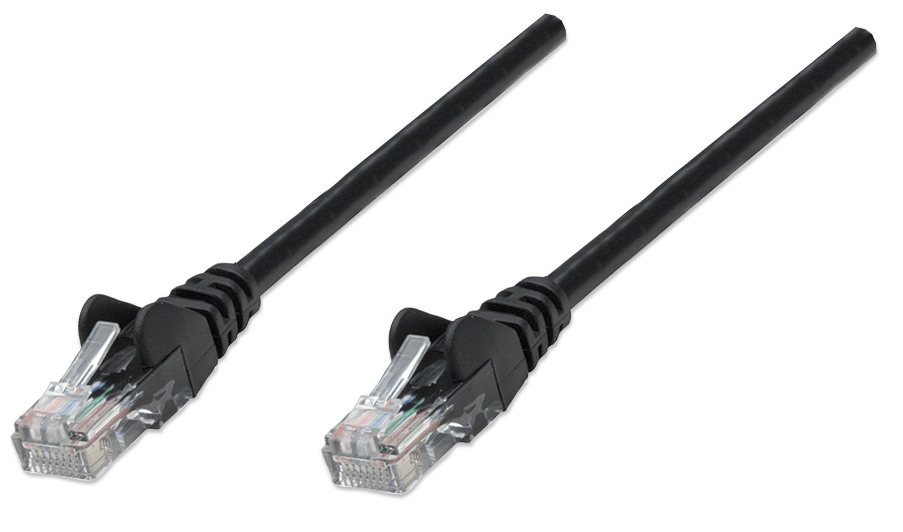 Intellinet 1m Cat5e câble de réseau Noir U/UTP (UTP)