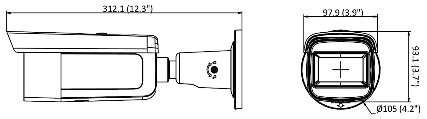 Hikvision DS-2CD2643G2-IZS(2.8-12mm) 4 MP AcuSense Motorized Varifocal Bullet Network Camera