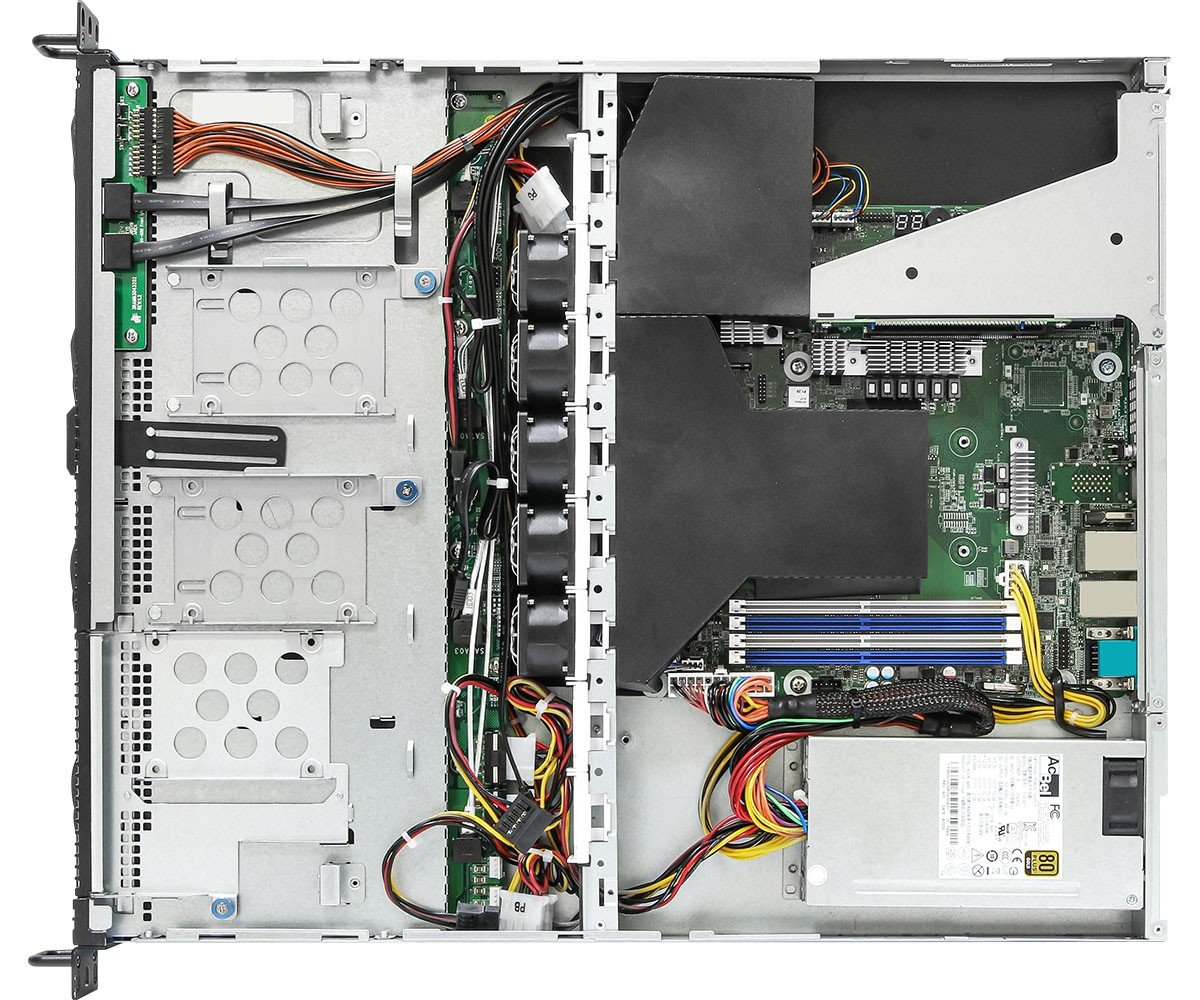 ASRock 1U4LW-X570, Rack 1U, UP, AMD Ryzen, 4xLFF, 2xGbE, Fixed PSU, IPMI