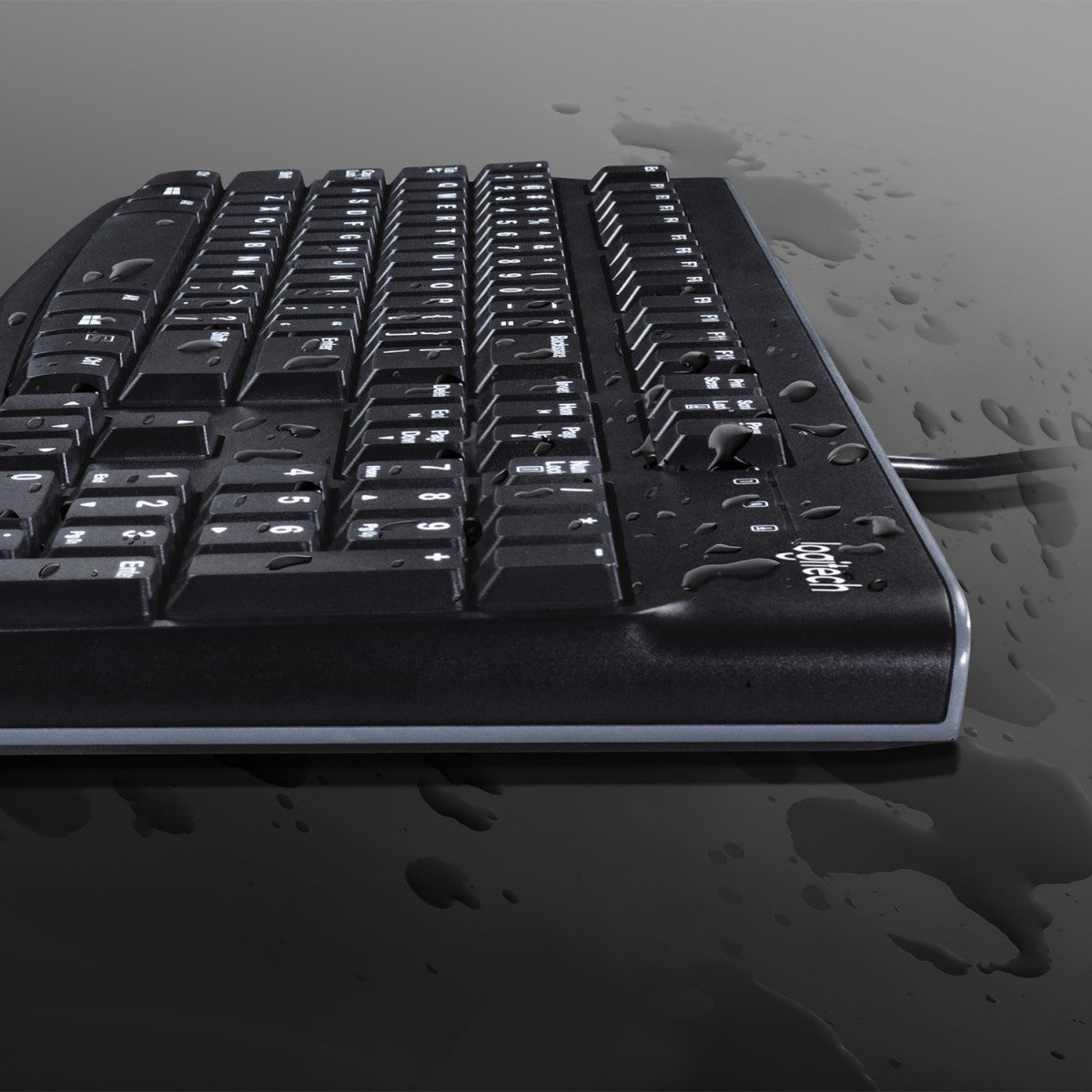 Logitech K120 clavier USB QWERTZ Suisse Noir