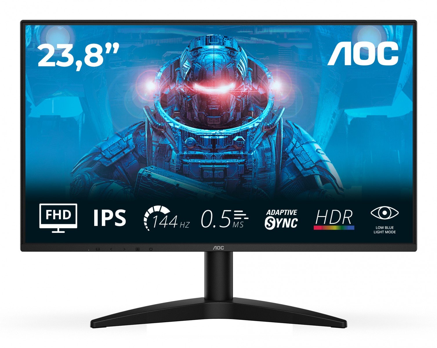 AOC 24B36X Ecran 23.8p FHD 16:9 IPS 144Hz HDMI 1.4DP