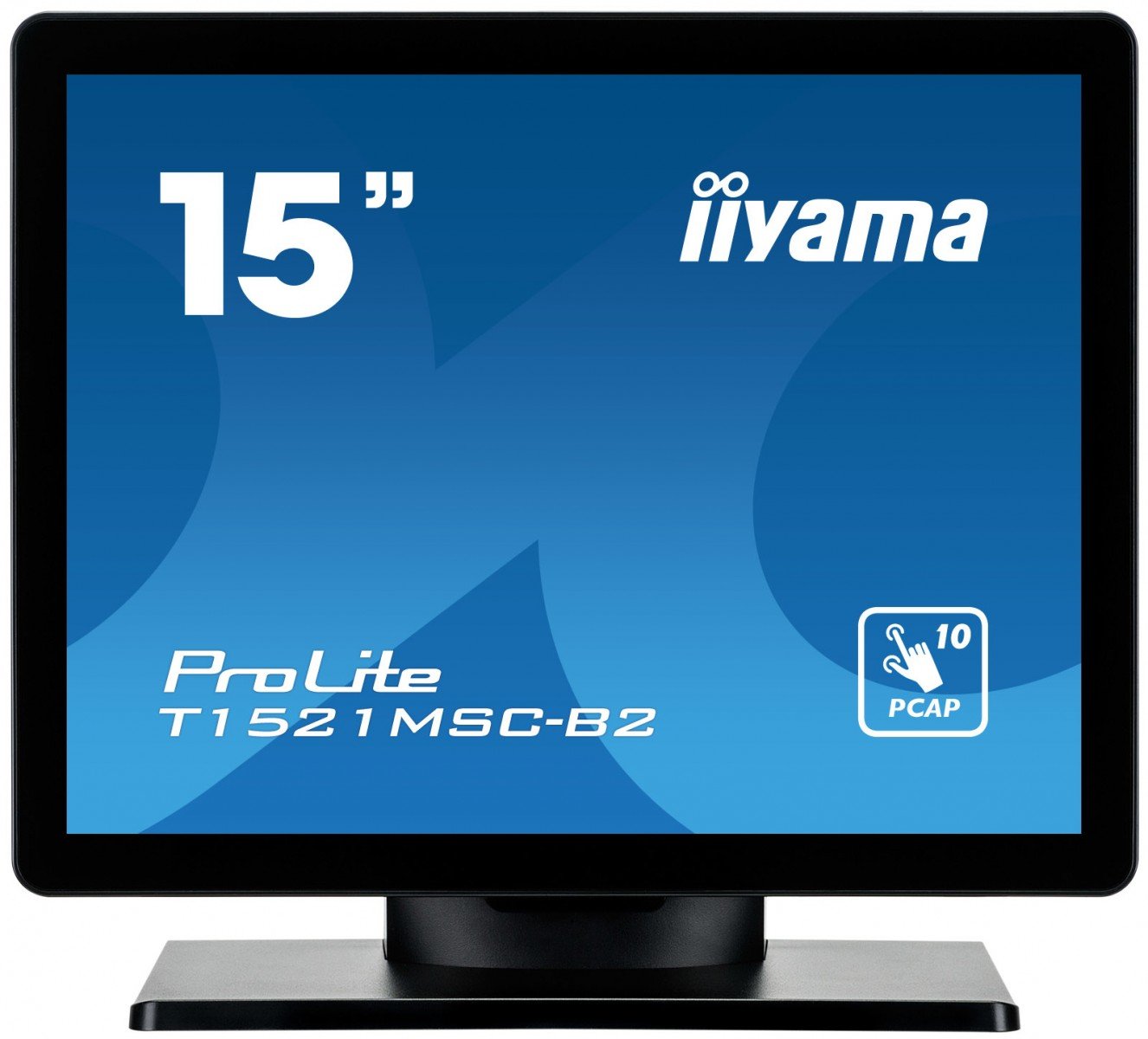 15" PCAP Bezel Free Front 10P Touch 1024