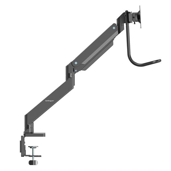Desk Mount Dual Monitor Arm 32in -Handle
