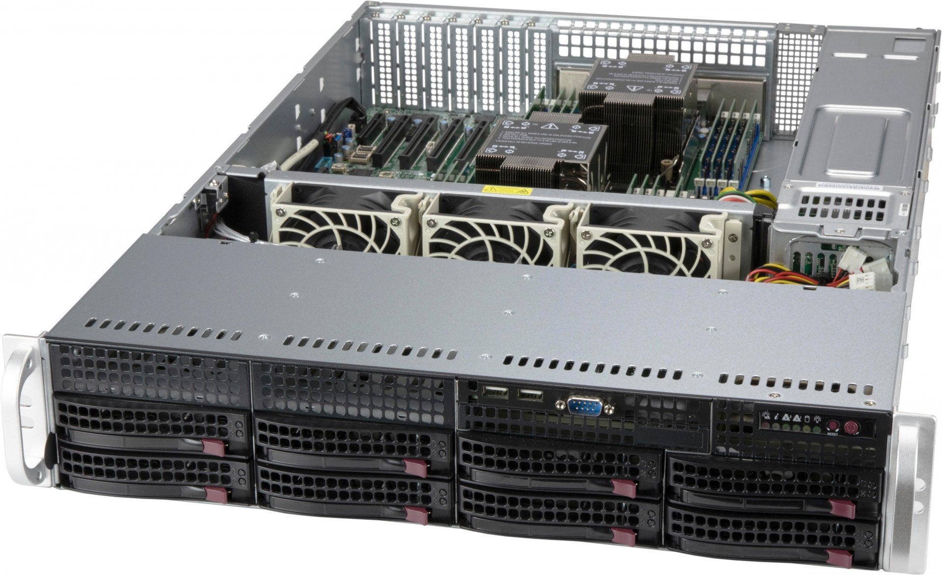 Supermicro CSE-825BTQC-R1K23LPB unité centrale Support Noir 1200 W