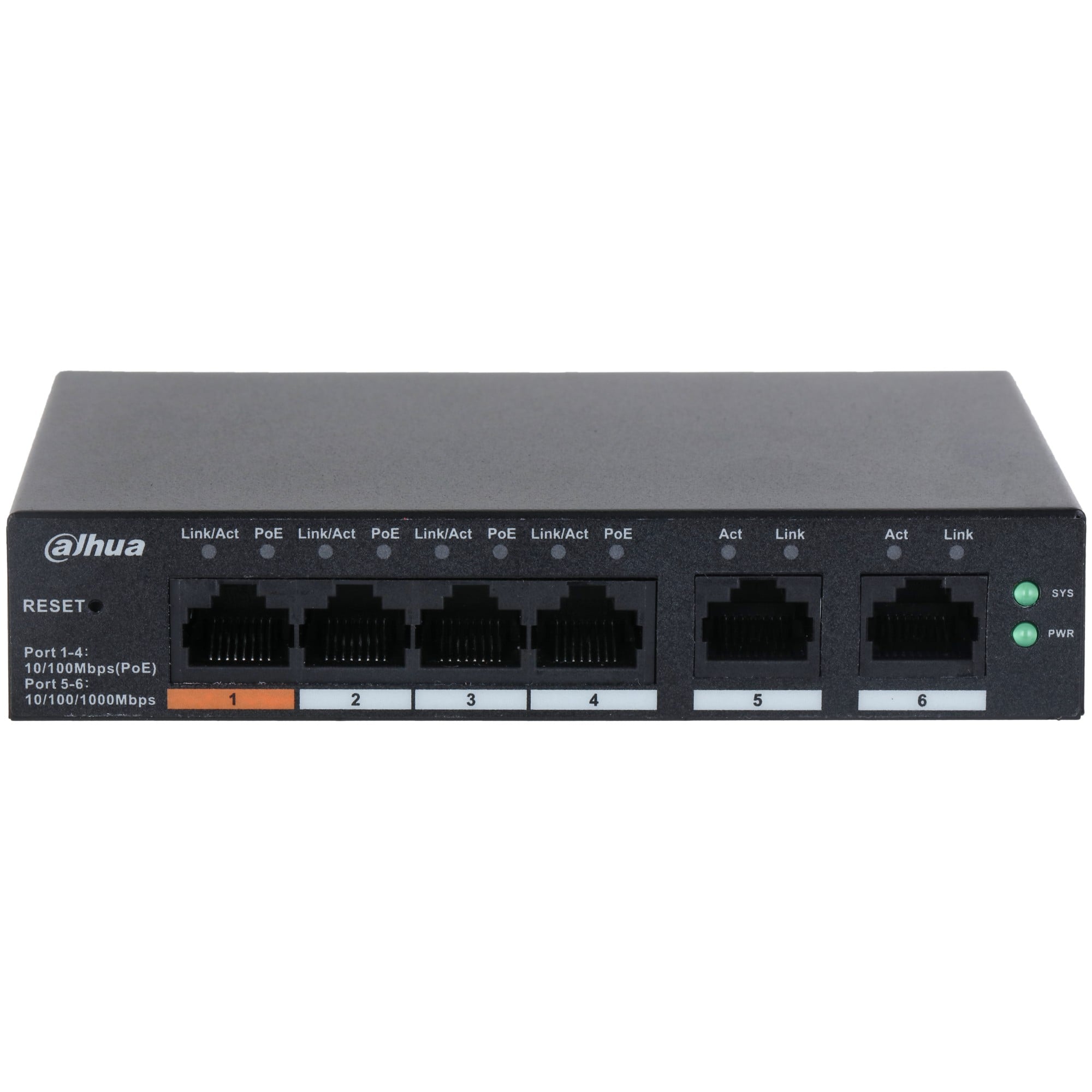 Dahua CS4006-4ET-60 Commutateur de bureau géré dans le cloud a 6 ports avec 4 ports PoE