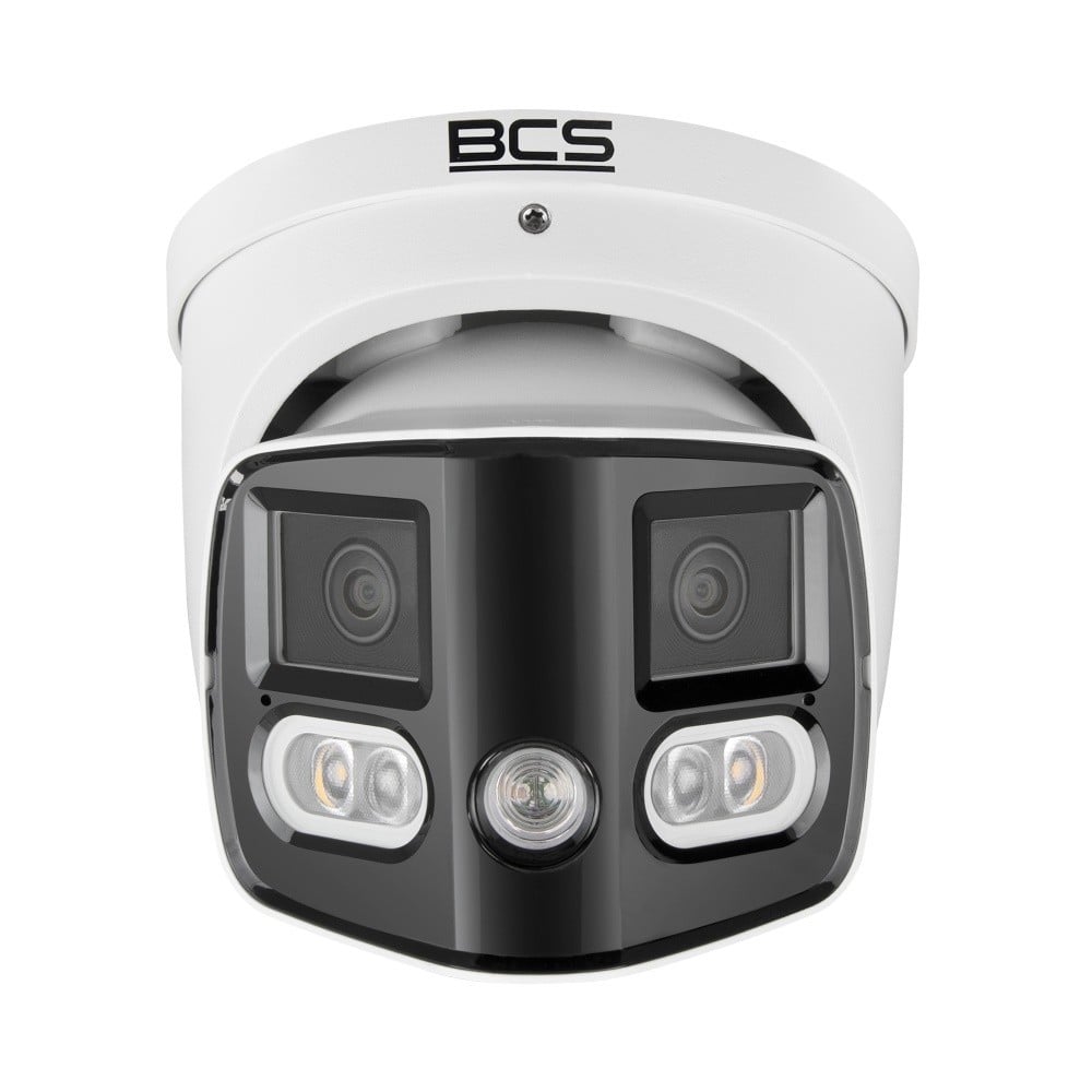 BCS BCS-L-PEIP2X4FCR2L2-Ai1 Caméra dôme IP 8MP avec vue panoramique et technologie NightColor