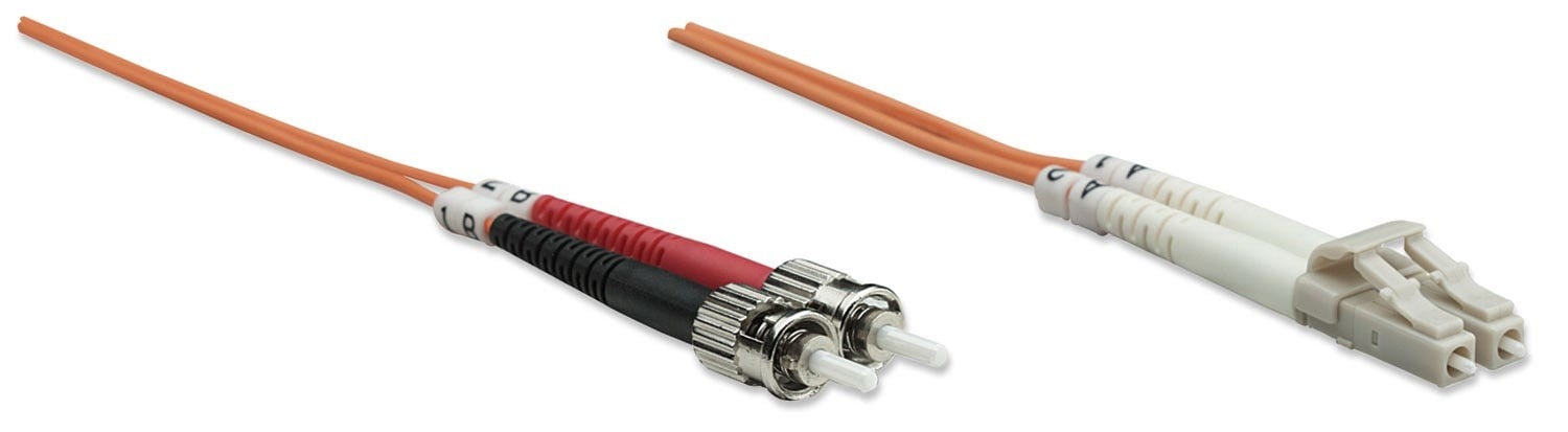 Intellinet 470445 câble de fibre optique 10 m LC ST OM2 Orange