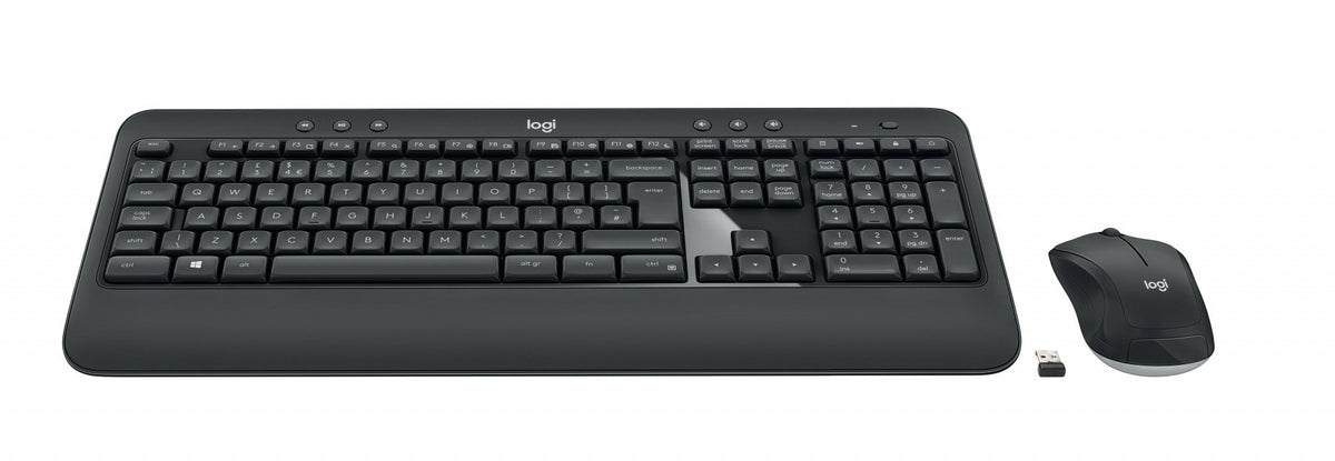 Logitech Advanced MK540 clavier Souris incluse USB QWERTY Nordique Noir, Blanc