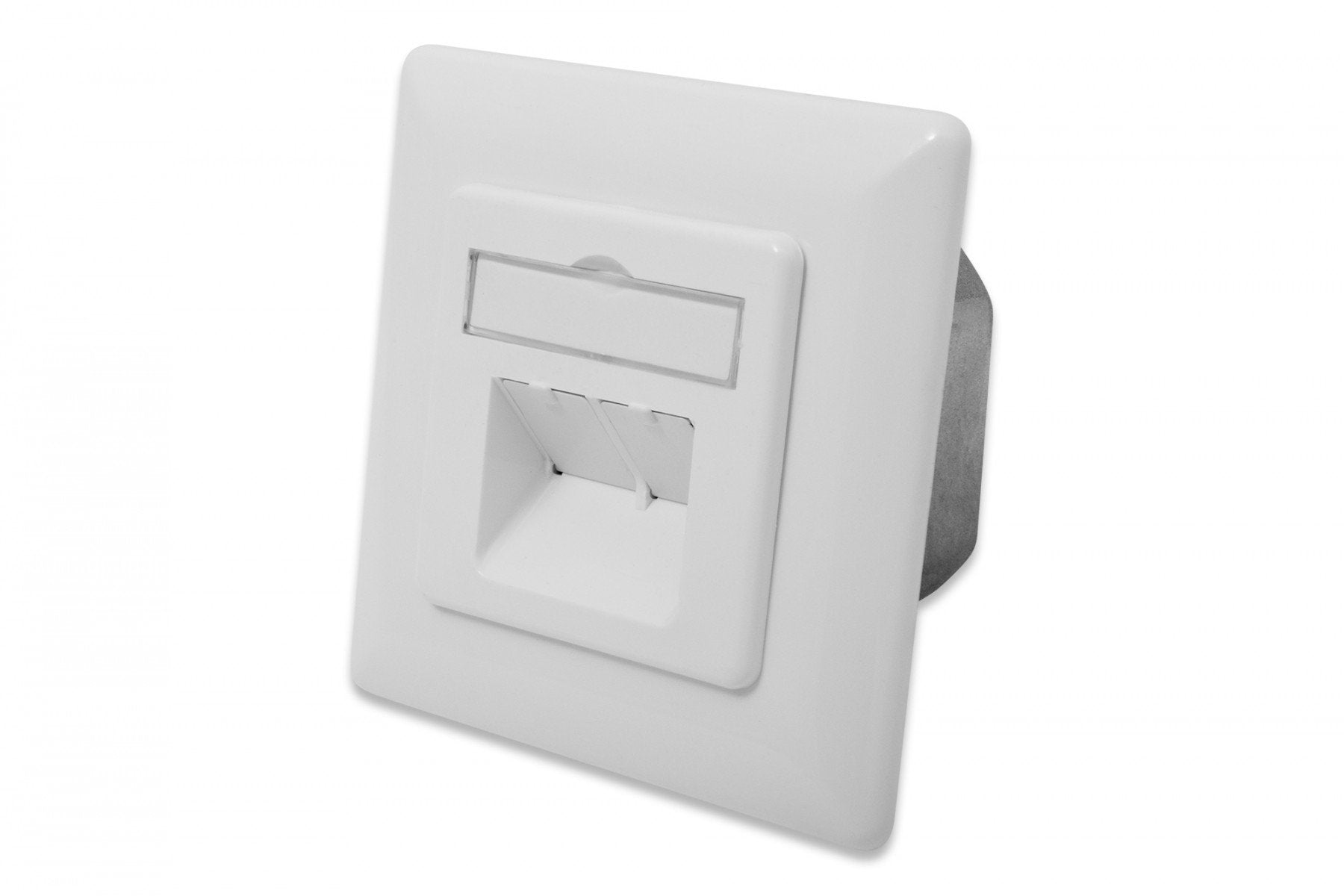 Digitus DN-9007-S-1 prise de courant 2 x RJ-45 Blanc