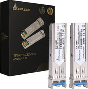 Extralink SFP 1.25G 2-pack | Module SFP | 1,25Gbps, LC/UPC, 1310nm, 20km, monopolaire, DOM