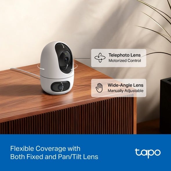 TP-Link Tapo C245D Sphérique Caméra de sécurité IP Intérieure 2304 x 1296 pixels Plafond/mur