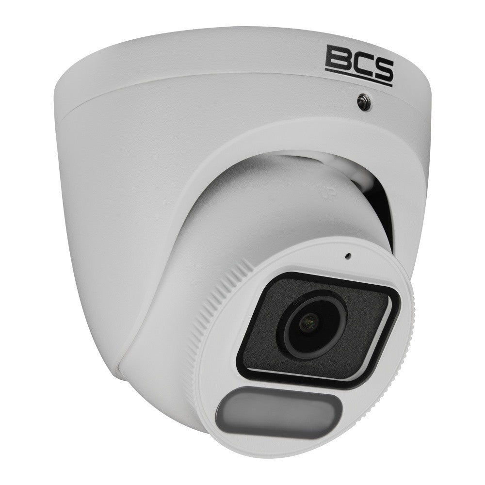 BCS BCS-P-EIP28FCL3-Ai1 Caméra IP dôme 8MP avec technologie NightColor et boîtier IP67