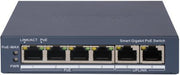 Hikvision DS-3E1506P-EI Commutateur POE intelligent Gigabit 4 ports