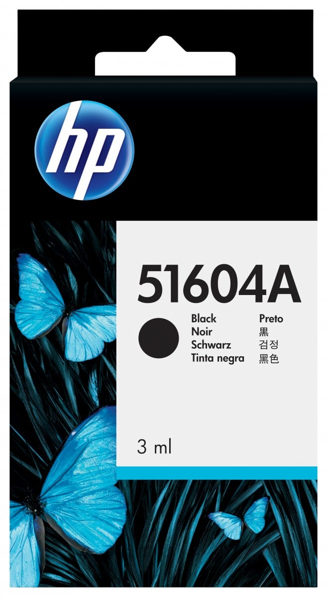 HP 51604A original Ink cartridge black standard capacity 750.000 characters 1-pack for ThInk cartridgejet and Quietjet printers