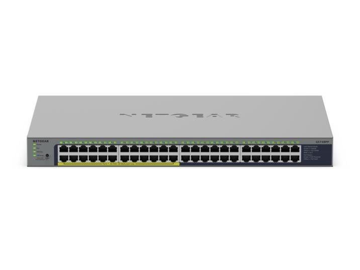 NETGEAR 48PT GIGE UNMANAGED SWICH W/POE+ GS748PP