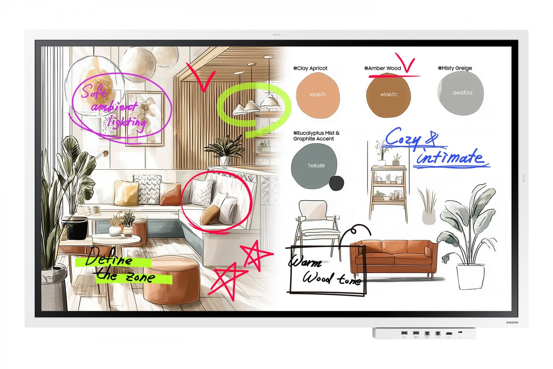 Samsung Flip Pro 55" UHD WM55F-X