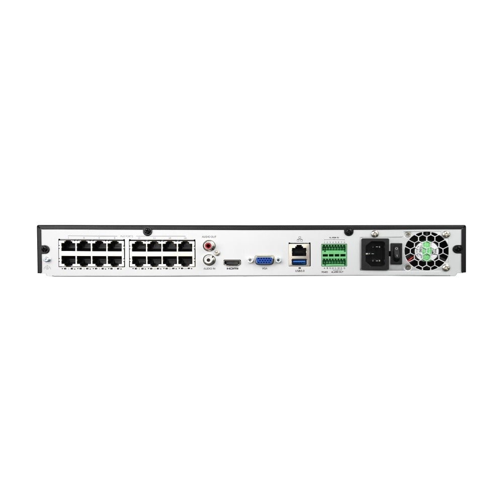 BCS BCS-P-NVR1602-A-4KE-16P(3) Enregistreur IP 16 canaux avec PoE et support de caméras 12MP