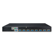 PLANET KVM-210-08 commutateur écran, clavier et souris Grille de montage Noir