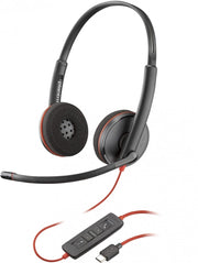 HP Poly Blackwire C3220 USB-C Headset (Bulk) Avec fil Arceau Bureau/Centre d'appels USB Type-C Noir