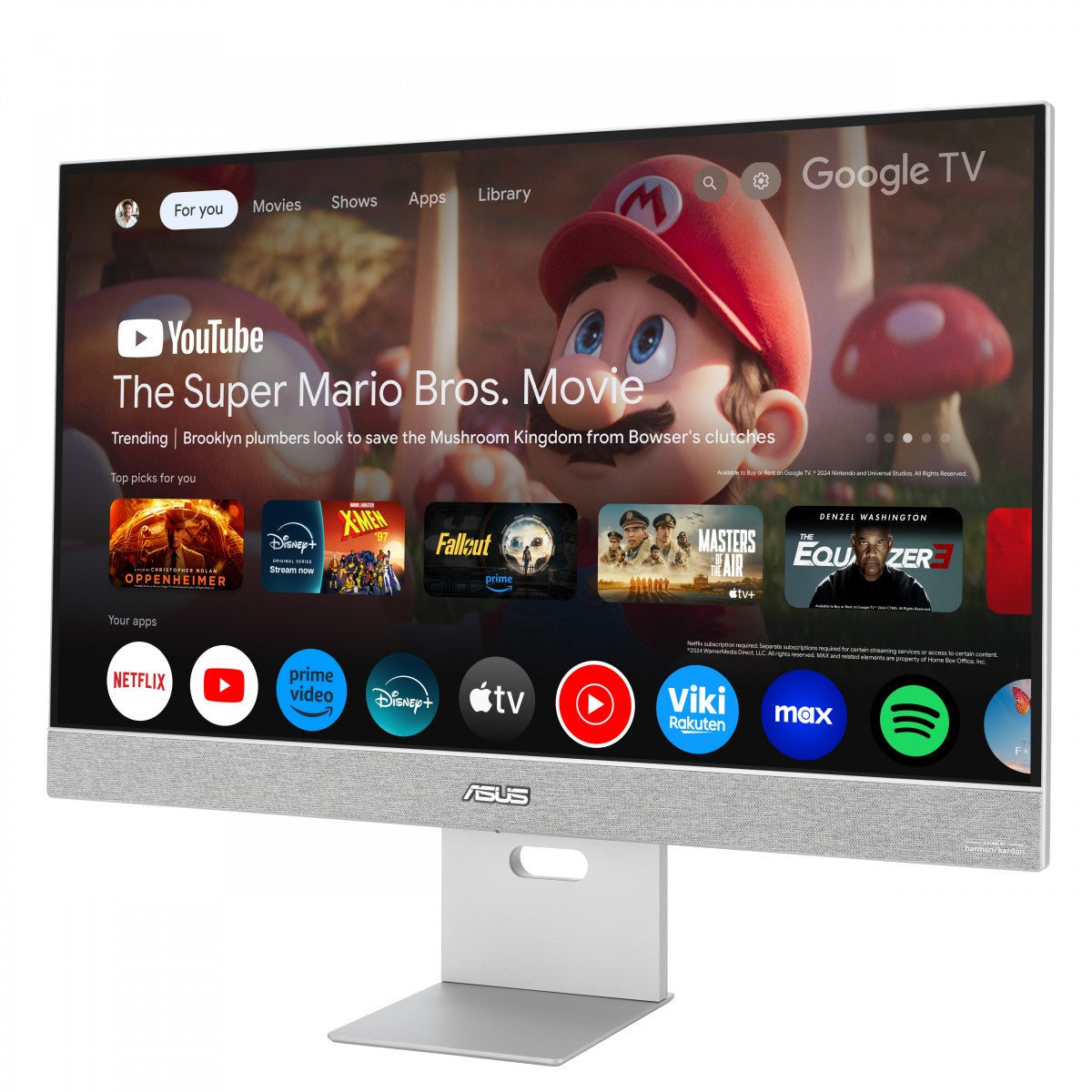 "ASUS ZenScreen Smart Monitor MS27UC écran plat de PC 68,6 cm (27"") 3840 x 2160 pixels 4K Ultra HD LCD Gris"