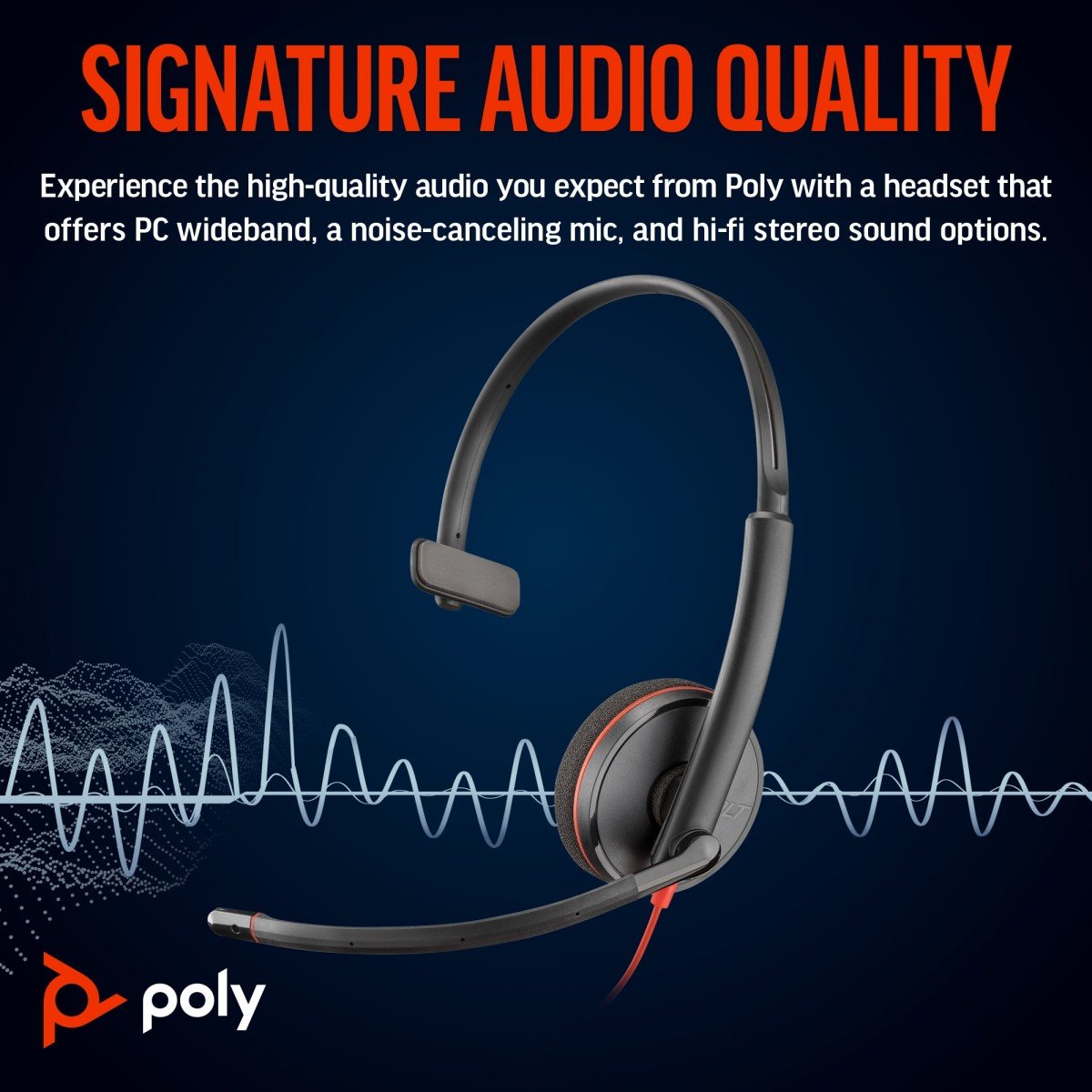 Poly BW 3210 Mono USB-C HS+USB-C/A