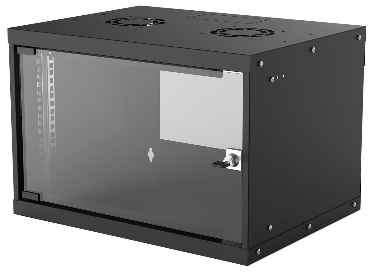 Intellinet 714143 Armoire murale 6U 54/40 noire plate