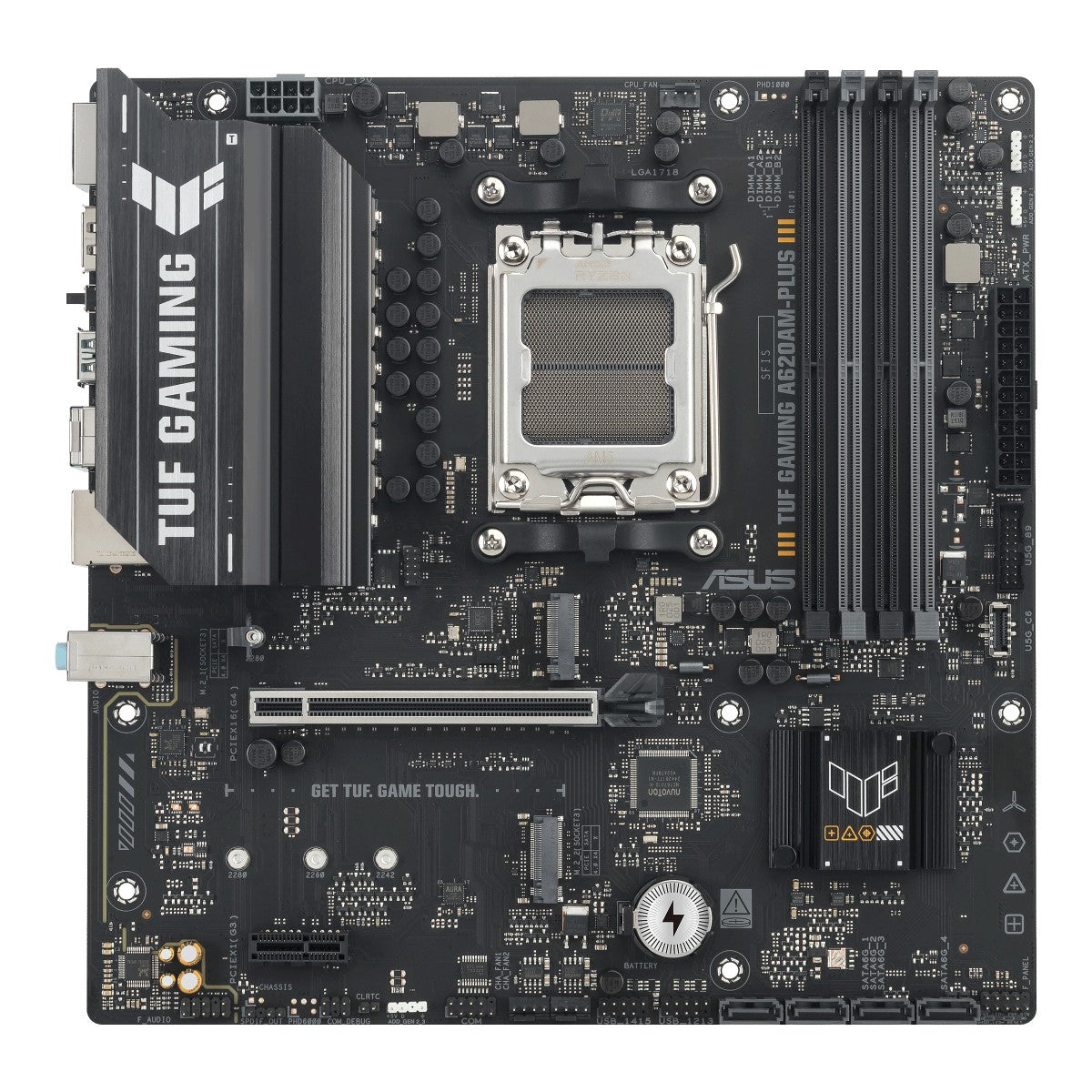 ASUS AMD A620A micro-ATX motherboard 4xDDR5 1xHDMI 2.1 2xDP 1.4 2xM.2 4xSATA