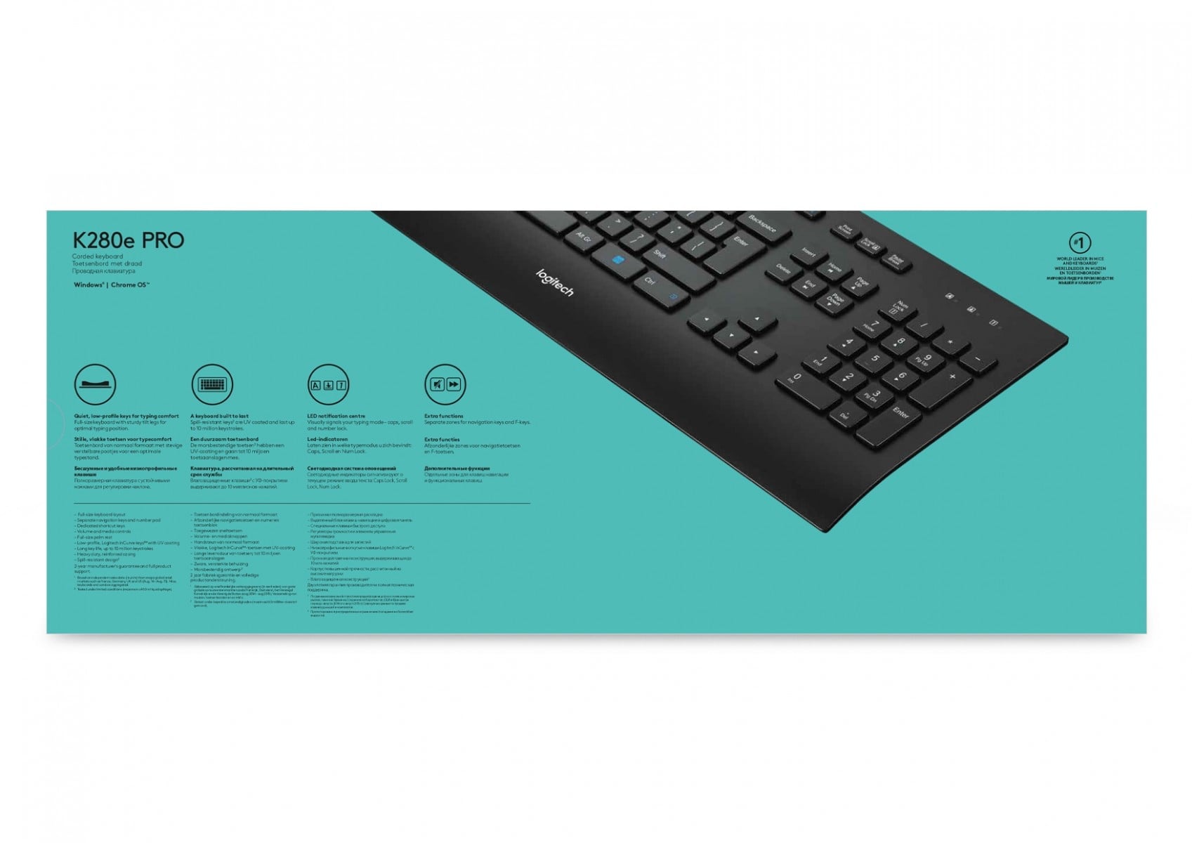 LOGITECH Corded Keyboard K280e azerty for Business (FR)