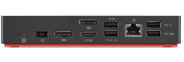 Lenovo 40AS0090EU station d'accueil Avec fil USB 3.2 Gen 1 (3.1 Gen 1) Type-C Noir
