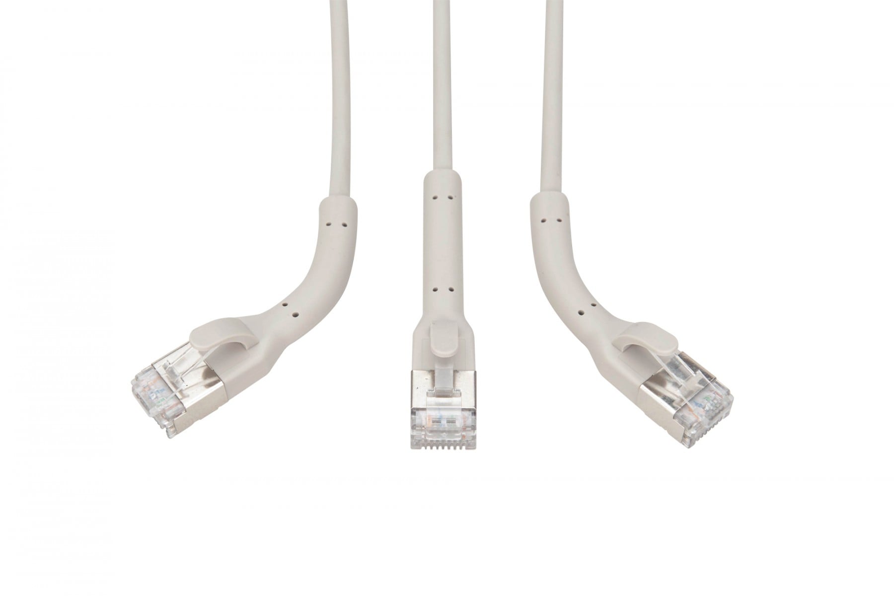 Digitus DK-1632-A-030B-10 Câble de raccordement angulaire CAT 6A F-FTP, cuivre, 3 m, gris, 10 pieces
