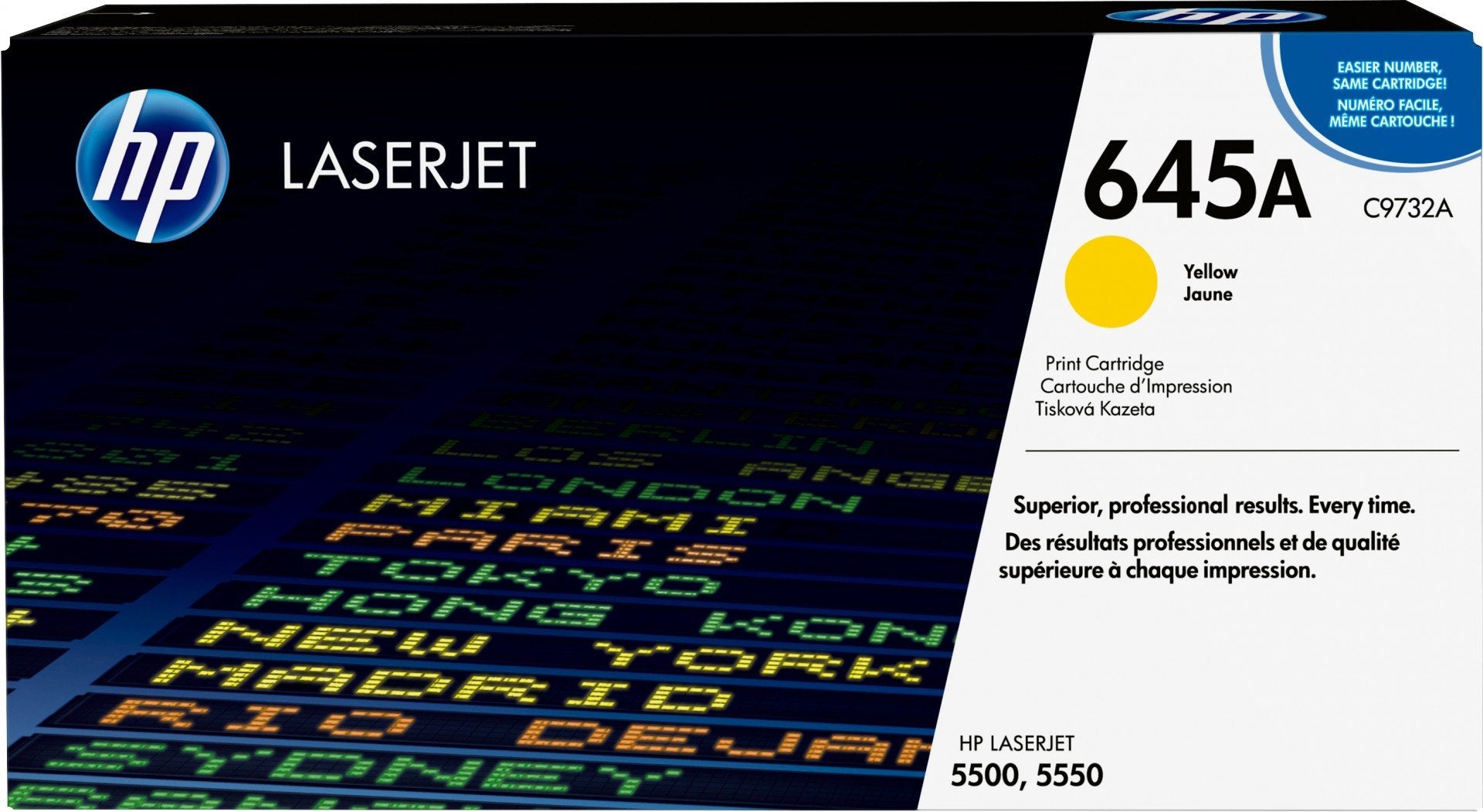 HP 645A original Colour LaserJet Toner cartridge C9732A yellow standard capacity 12.000 pages 1-pack