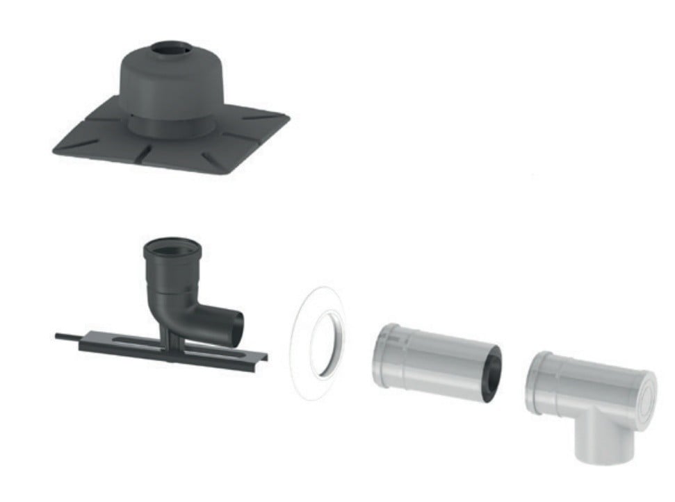 JEREMIAS BOXTWPL10060/100-080 Ensemble de conduits 060/100 - 080mm avec embout PP