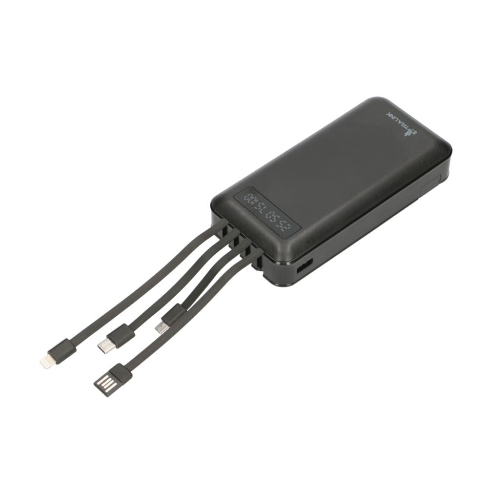 Extralink EX.19614 banque d'alimentation électrique Lithium Polymere (LiPo) 20000 mAh Noir