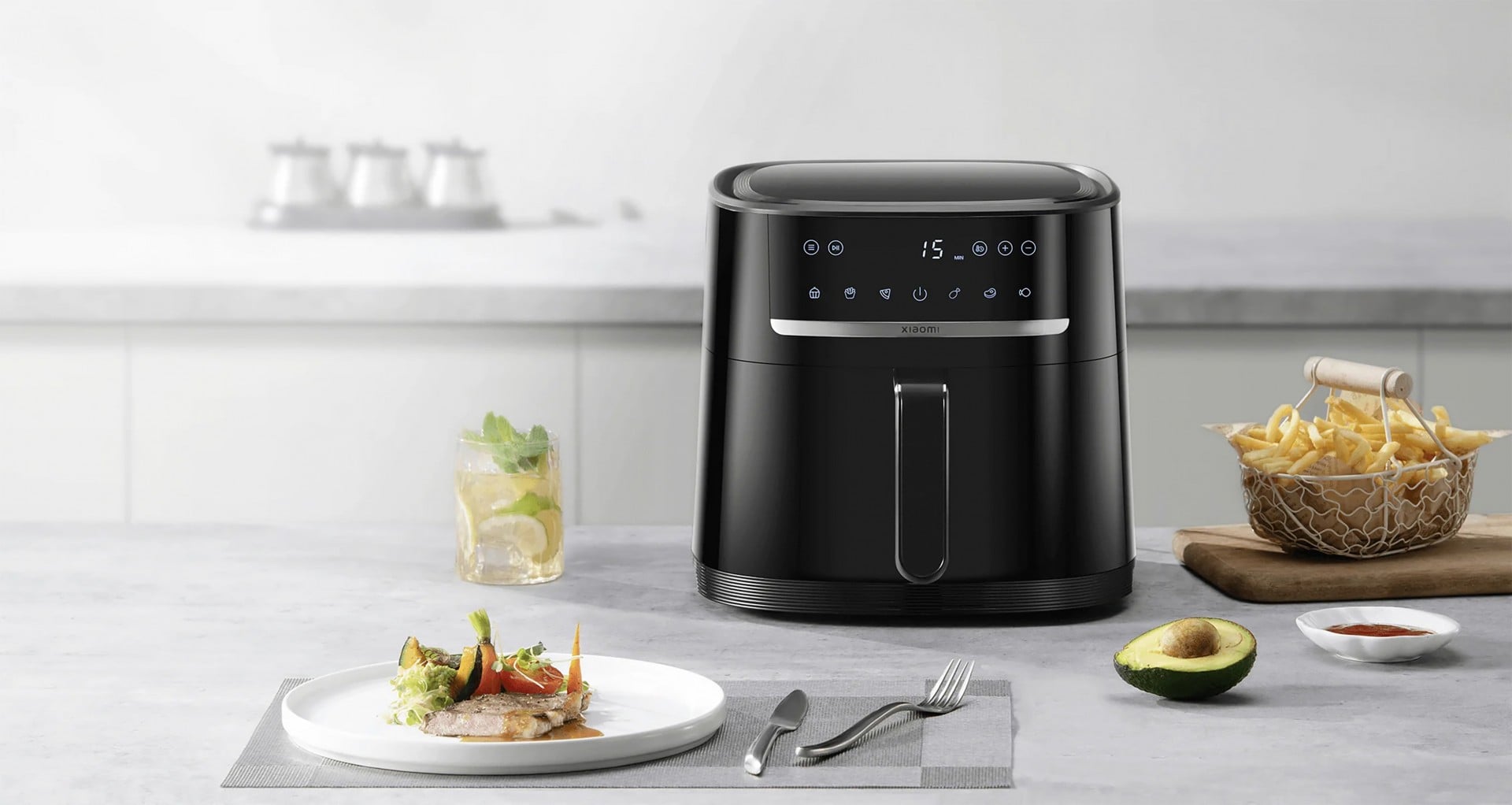 Xiaomi Air Fryer 6L MAF08 Unique 1500 W Friteuse d’air chaud Noir