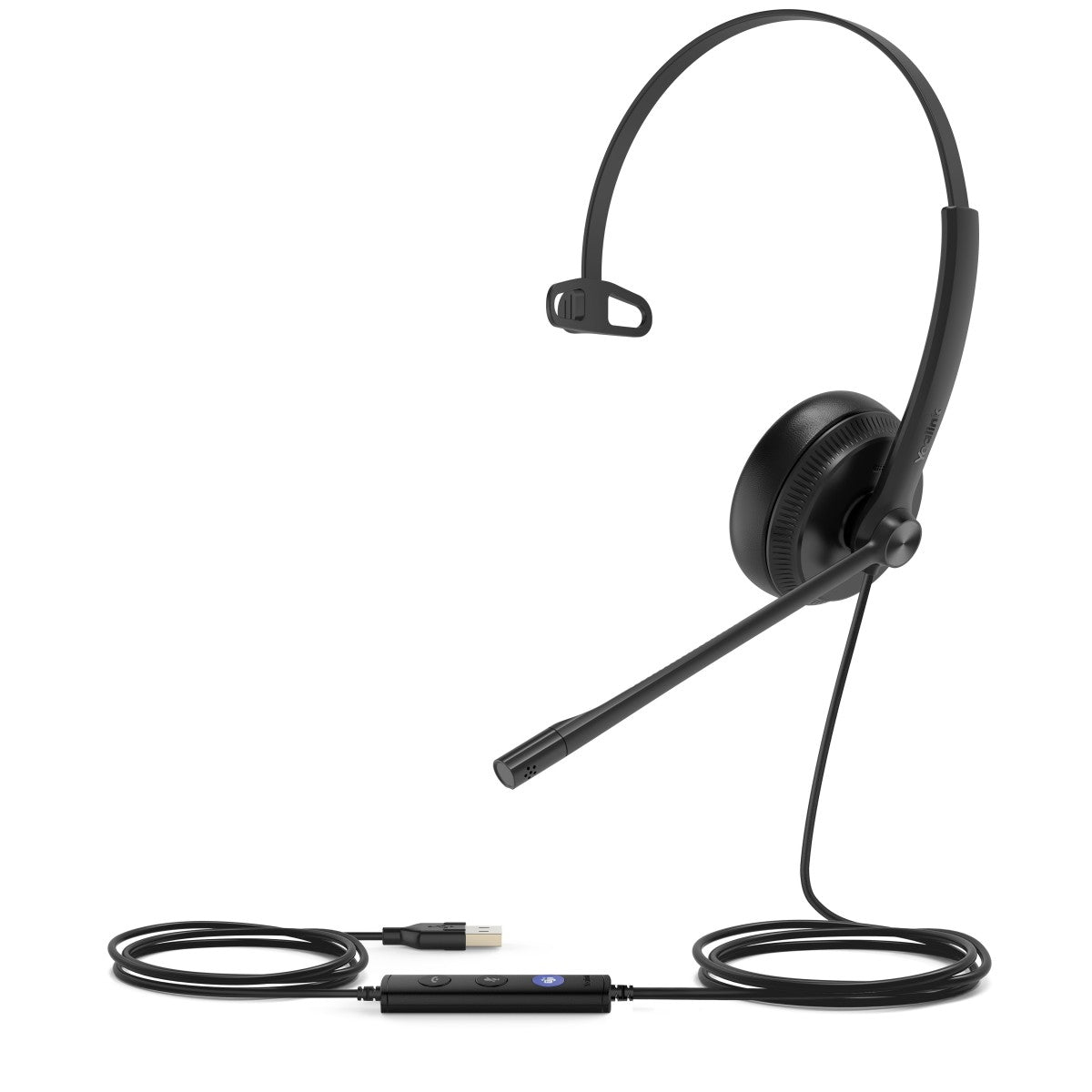 Yealink UH34 Mono Teams Avec fil Arceau Bureau/Centre d'appels USB Type-A Noir