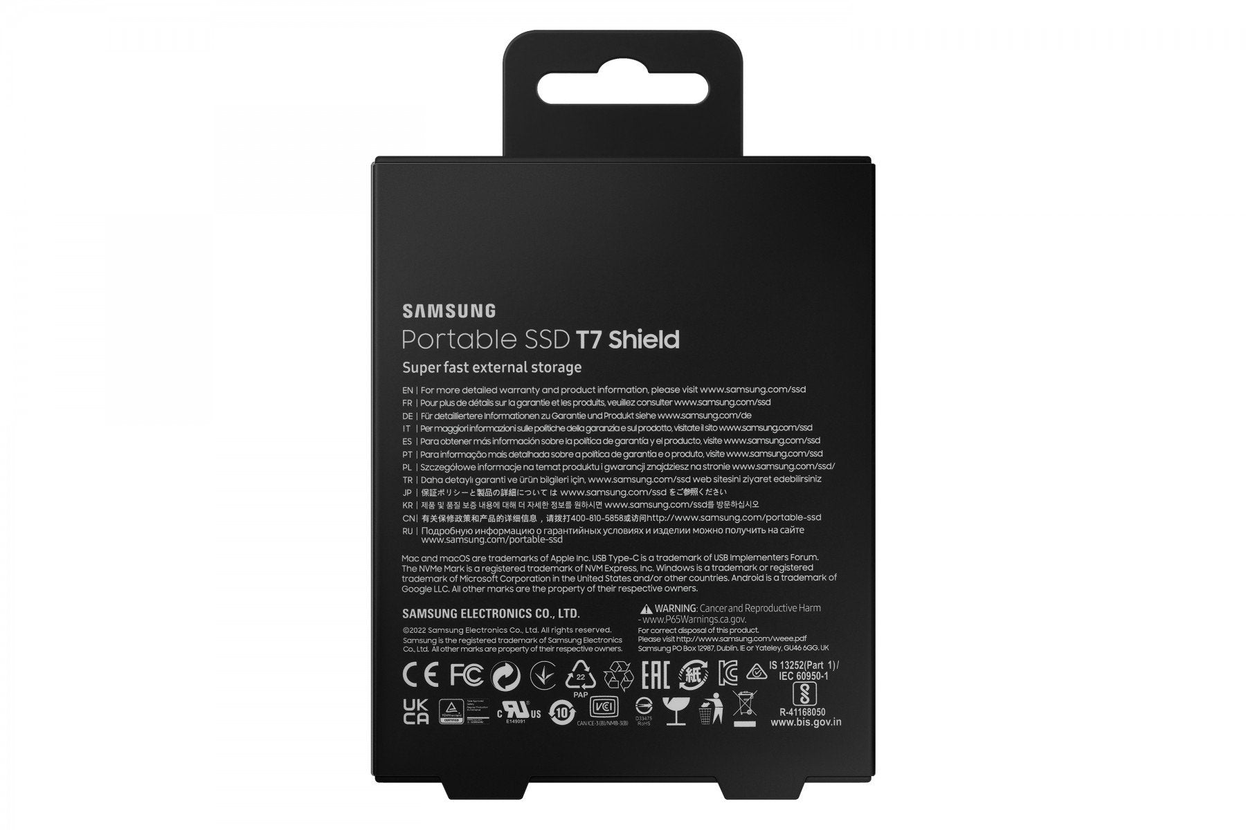 Samsung T7 Shield 2 TB Black