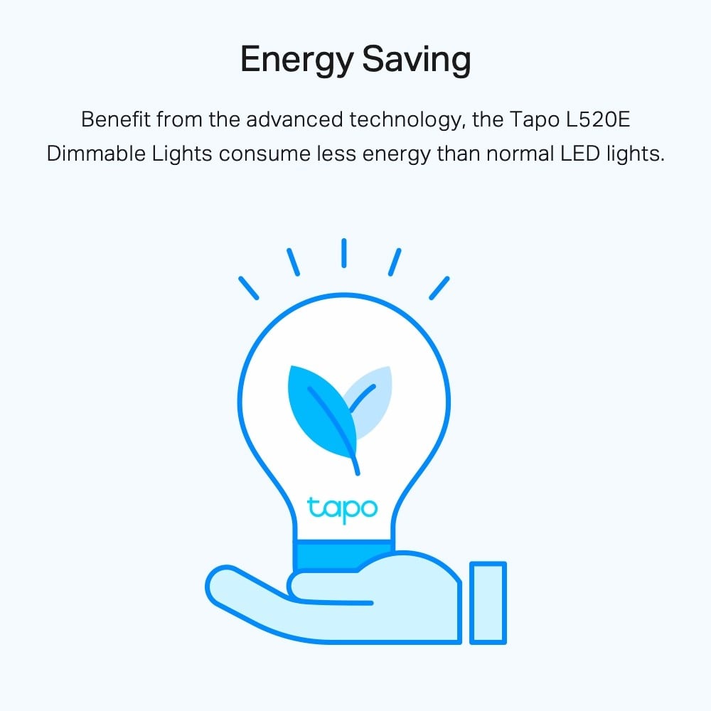 TP-LINK TAPO L520E Smart Wi-Fi Light Bulb Daylight & Dimmable