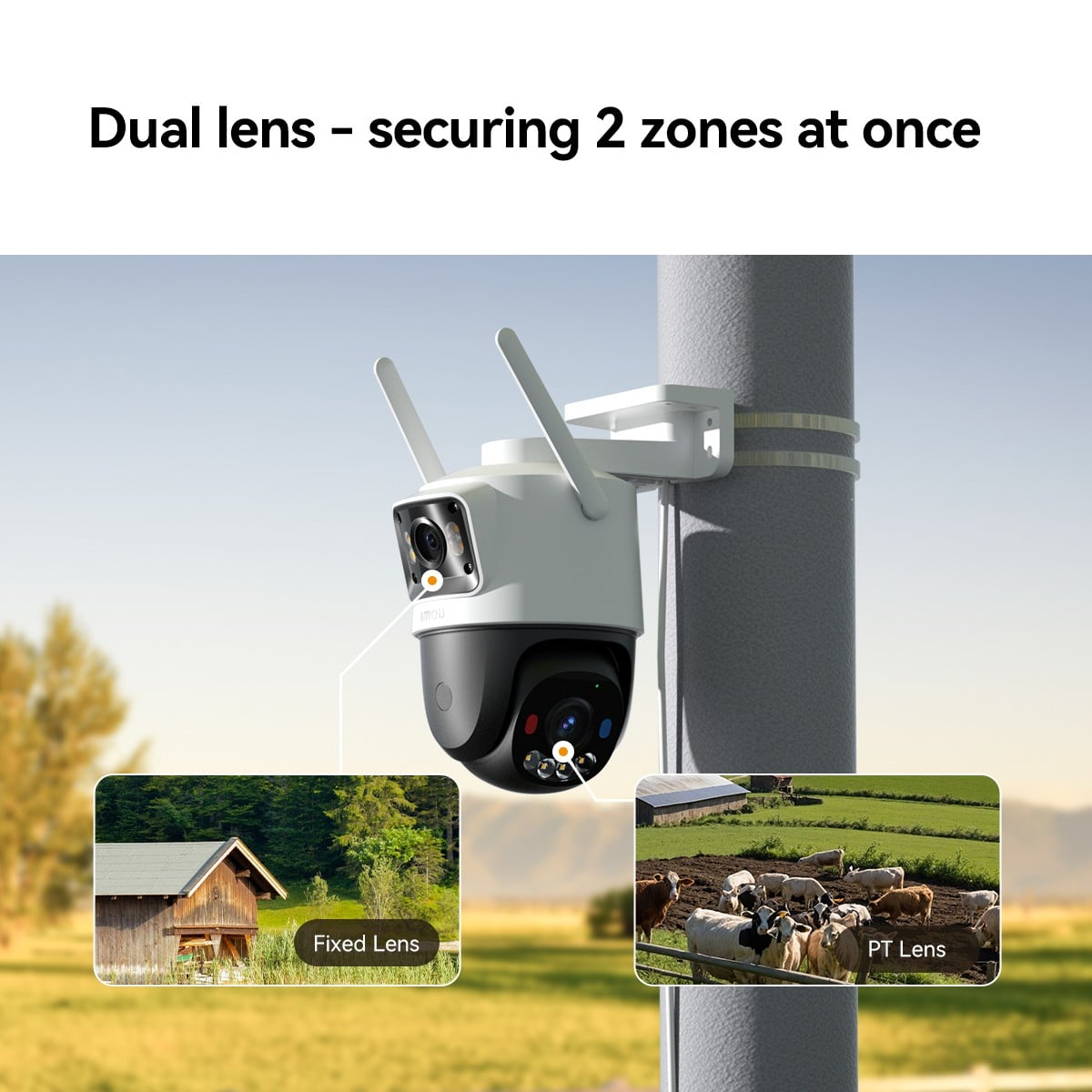 Imou IPC-S7XCP-6M1TED-EU Cruiser Dual 2C 4G Caméra IP PTZ extérieure 6 MP